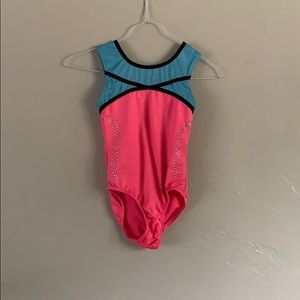 Girls Cute Freestyle Leotard Pink Blue  Size 7/8